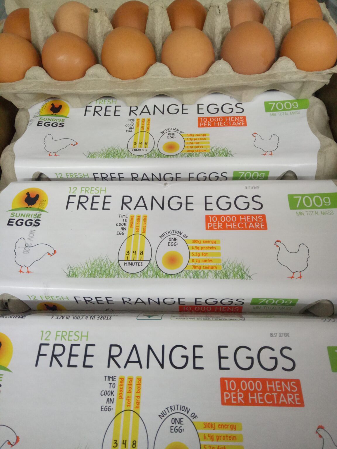 Fresh Free Range Eggs 1 dozen large Mowatt's